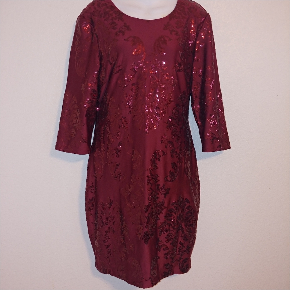 B darlin Keyhole back sequin party dress bling - Picture 2 of 8